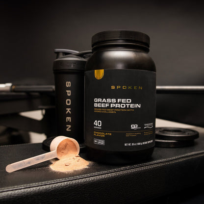 Spoken Grass Fed Beef Protein Chocolate 38oz