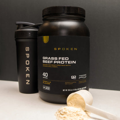 Spoken Grass Fed Beef Protein Vanilla 39.5oz
