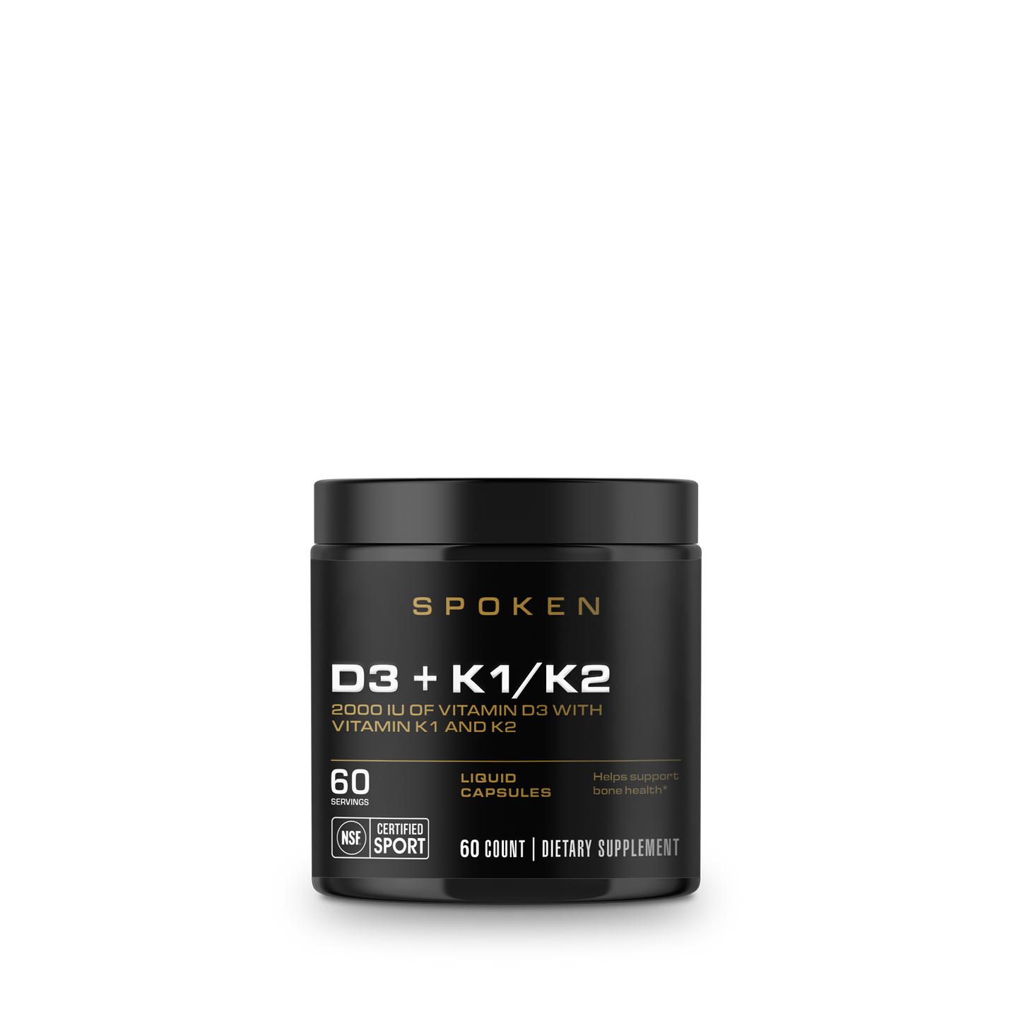 Spoken D3+K1/k2 60ct