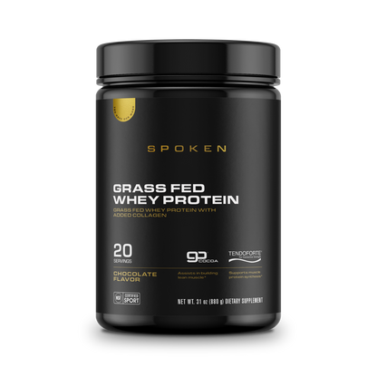 Spoken Grass Fed Whey Protein Chocolate 31oz