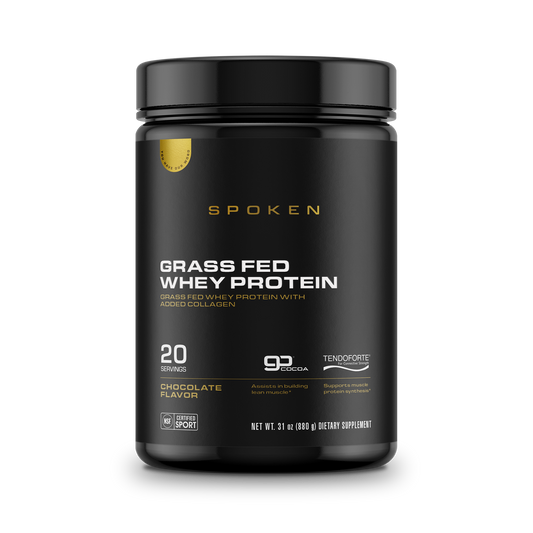 Spoken Grass Fed Whey Protein Chocolate 31oz